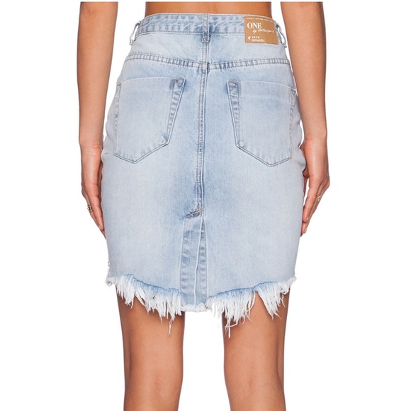 One Teaspoon Wilde 2020 Denim Pencil Skirt fits 26 - Picture 5 of 8